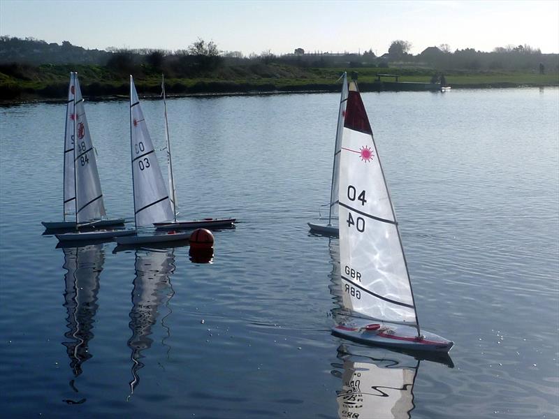 RC Laser Winter Series event 7 at Medway photo copyright Fiona Blair taken at Medway Yacht Club and featuring the RC Laser class