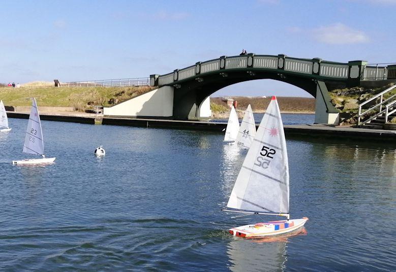 RC Laser Spring Series at Fleetwood week 1 photo copyright Trevor Bell taken at Fleetwood Model Yacht Club and featuring the RC Laser class