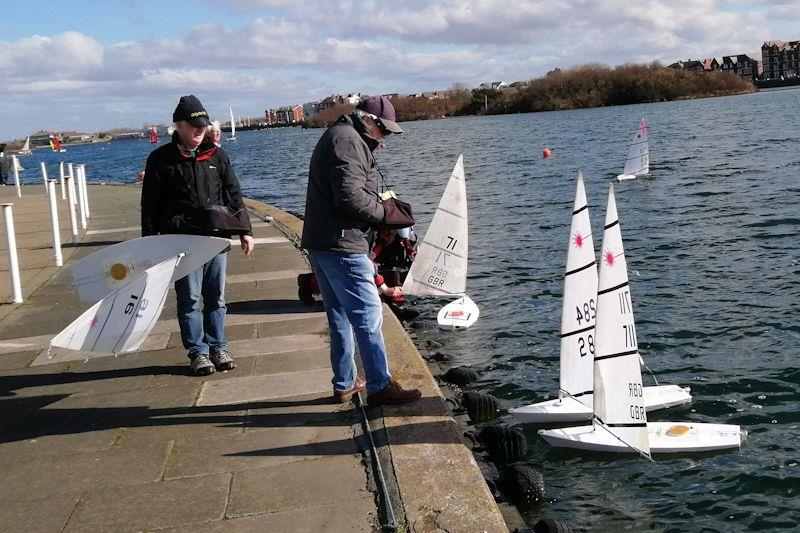 RC Laser open event at Wes Lancs photo copyright Alan Tickle taken at West Lancashire Yacht Club and featuring the RC Laser class