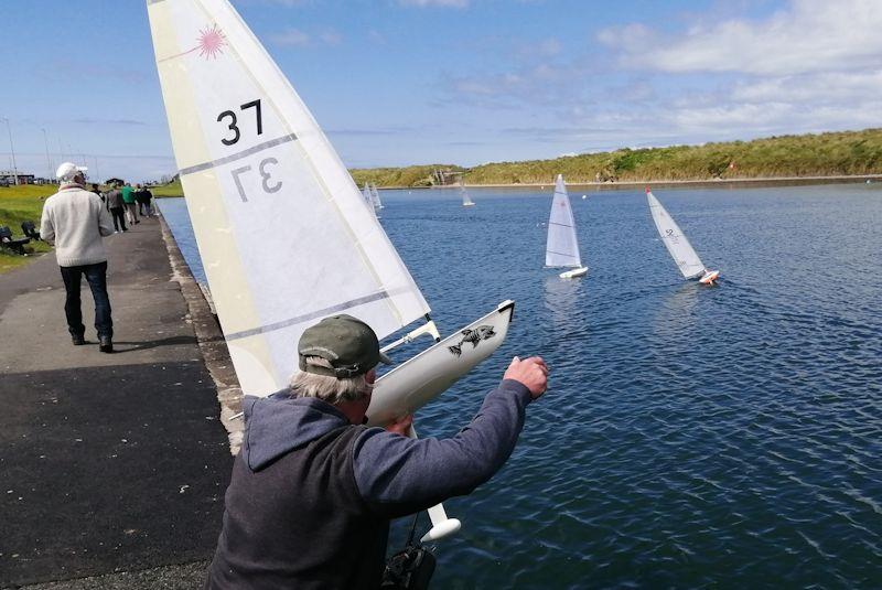 RC Laser Summer Series at Fleetwood week 1 photo copyright Tony Wilson taken at Fleetwood Model Yacht Club and featuring the RC Laser class