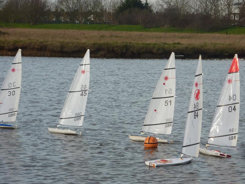 Medway RC Laser Club Winter Series week 6 photo copyright Fiona Blair taken at Medway Yacht Club and featuring the RC Laser class