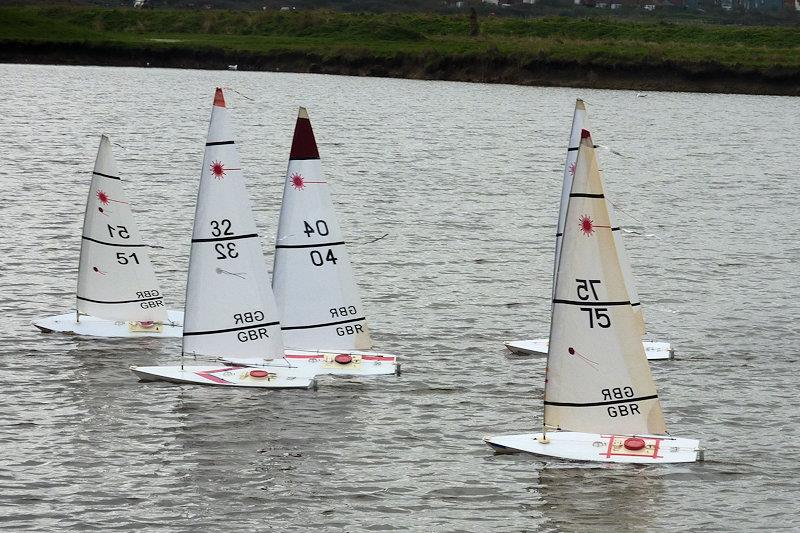 Medway RC Laser Club Winter Series week 10 photo copyright Fiona Blair taken at Medway Yacht Club and featuring the RC Laser class