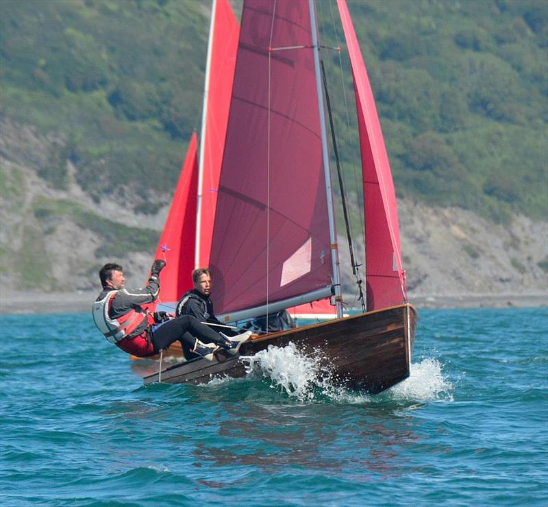 Matt Jaycock and Francis Marshall aboard R226 during the National Redwing Championship at Looe photo copyright Neil Richardson taken at Looe Sailing Club and featuring the Redwing class