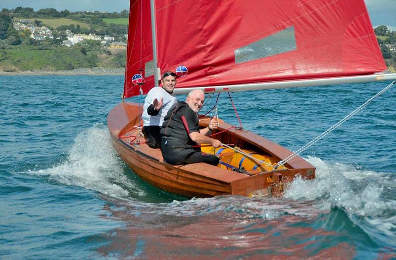 Paul Dunn and Chris Jackman aboard Red Kite finish 2nd in the National Redwing Championship at Looe photo copyright Neil Richardson taken at Looe Sailing Club and featuring the Redwing class