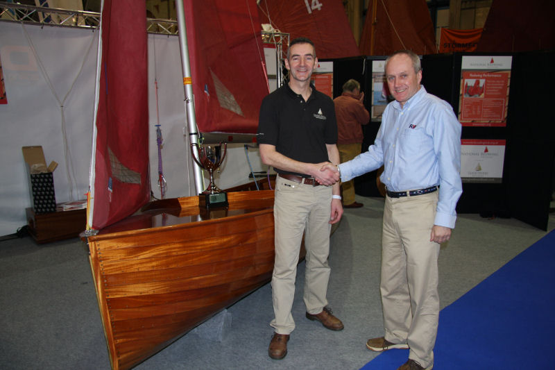 Stephen Beresford, winner of the Spitfire Premium Ale Concours d'Elegance trophy, together with Steve Gray, RYA Marketing Manager - photo © Mark Jardine / Y&Y