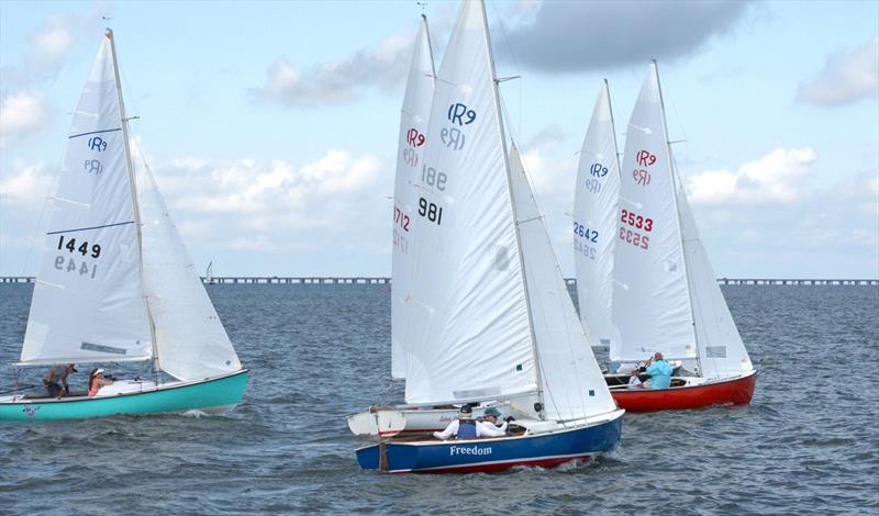 Rhodes 19 racecourse action photo copyright Courtesy of Rocky Sanchez Collection taken at Southern Yacht Club and featuring the Rhodes 19 class