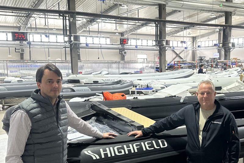 Julien Carussi, CEO Highfield Boats and Peter Pembroke, Highfield Boats Australia photo copyright Highfield Boats taken at  and featuring the RIB class