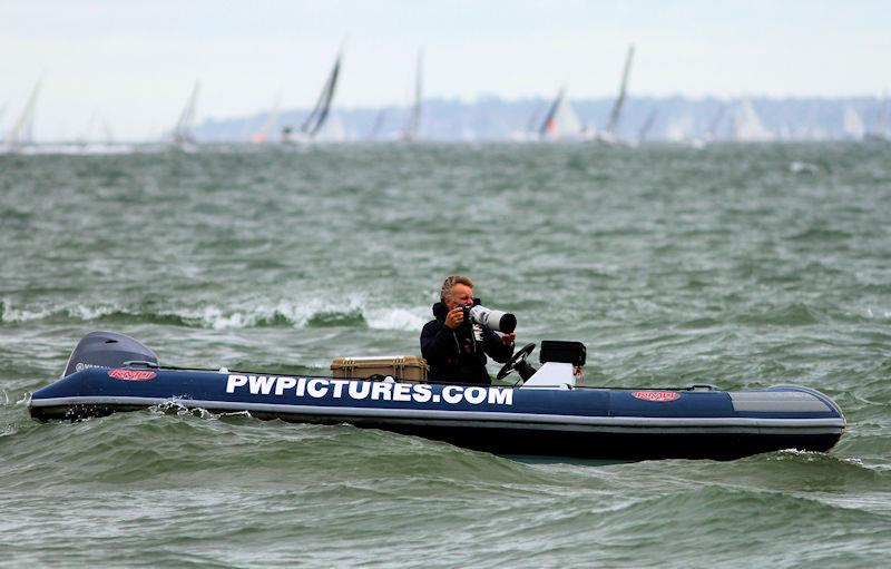 The 2023 Round the Island Race fleet pass through the Hurst narrows - photo © Sam Jardine