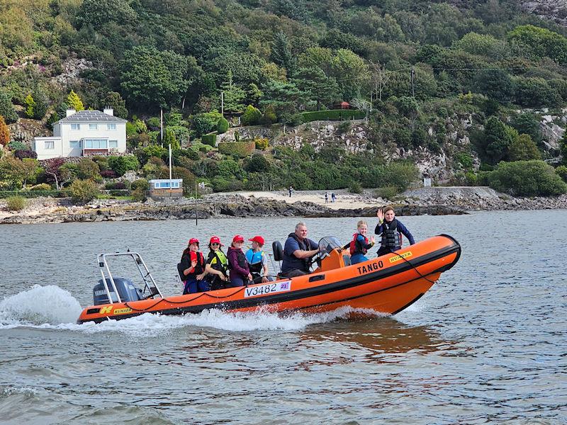 Solway Yacht Club Cadets Adventure Day - David Reilly gives a RIB full of Cadets a fun ride photo copyright Finlay Train taken at Solway Yacht Club and featuring the RIB class