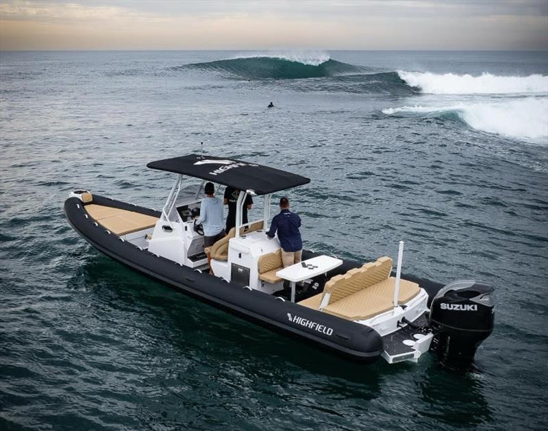 Highfield Sport 800 providing surfers support photo copyright Highfield Boats taken at  and featuring the RIB class