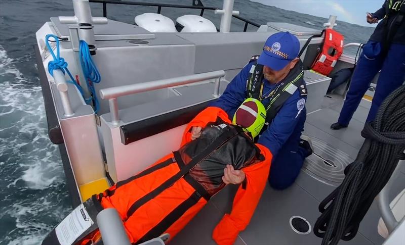 Retrieving a mannikin - Search and Rescue Exercise (SAREX) photo copyright Marine Rescue NSW  taken at  and featuring the RIB class