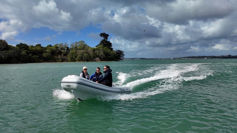 ZeroJet powered AB Lammina 11 AL with three adults onboard photo copyright ZeroJet taken at  and featuring the RIB class