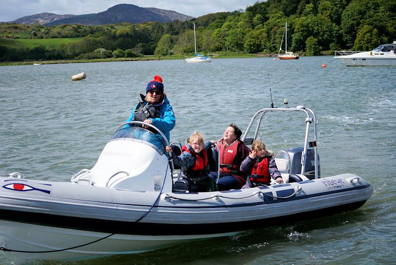 Joanne Harris take visitors for a trip round the estuary in 'Ribeye' - Solway YC Open Day - photo © Finlay Train