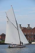Maidie under full sail at Oulton Week 2017