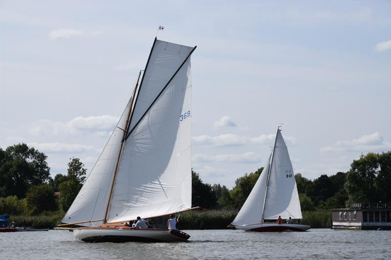 Moonshadow, winner of the midday River Cruisers series at Oulton Week 2017 photo copyright Trish Barnes taken at Waveney & Oulton Broad Yacht Club and featuring the River Cruiser class