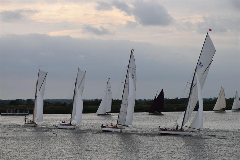 River Cruisers at Oulton Week 2017 photo copyright Trish Barnes taken at Waveney & Oulton Broad Yacht Club and featuring the River Cruiser class