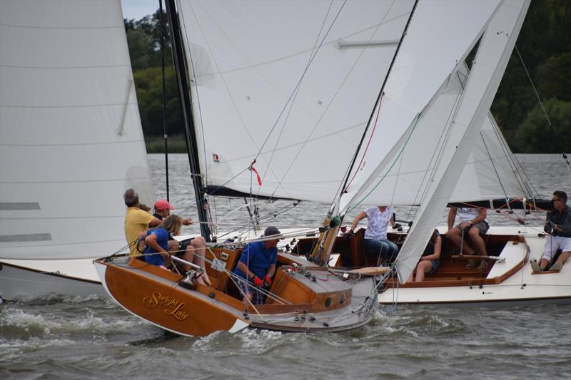 River Cruisers at Oulton Week 2017 photo copyright Trish Barnes taken at Waveney & Oulton Broad Yacht Club and featuring the River Cruiser class