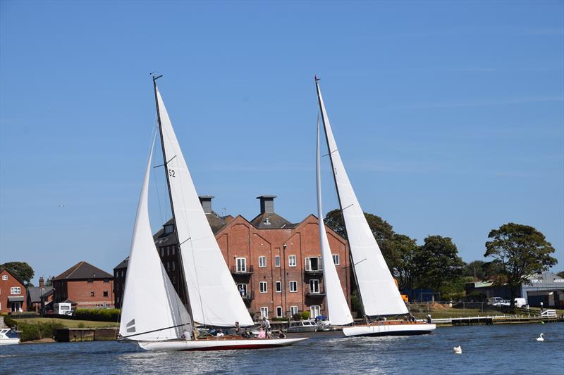 Maidie and Raisena during Oulton Week 2019 photo copyright Trish Barnes taken at Waveney & Oulton Broad Yacht Club and featuring the River Cruiser class