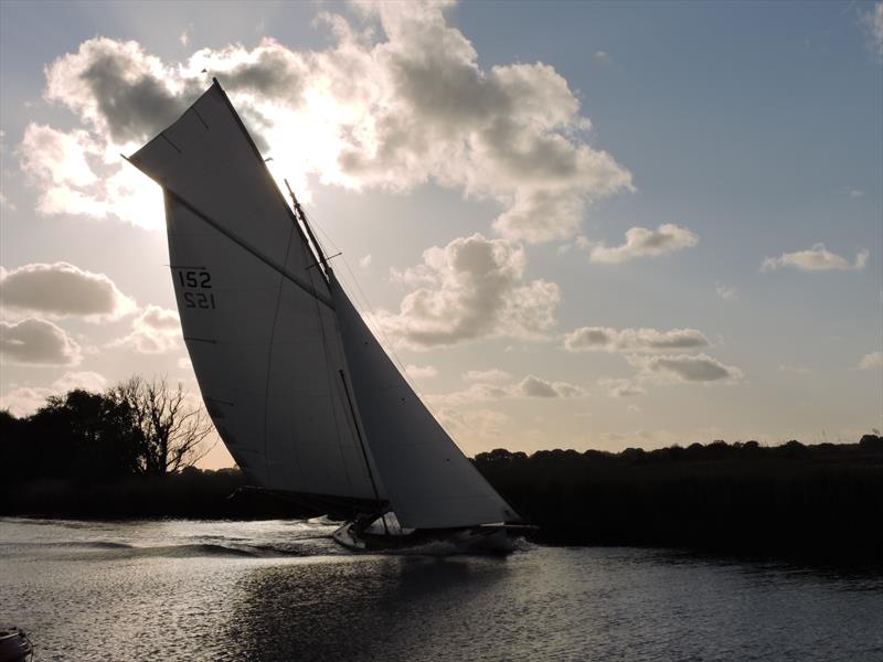 River Cruiser at Martham at sunset during the 61st Yachtmaster Insurance Three Rivers Race - photo © Holly Hancock