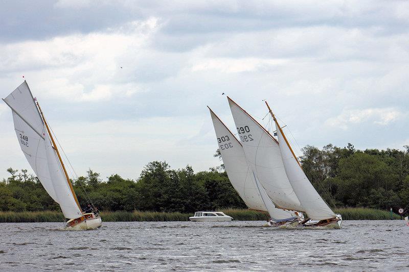 River Cruiser open meeting at Barton Broad photo copyright Robin Myerscough taken at Norfolk Punt Club and featuring the River Cruiser class