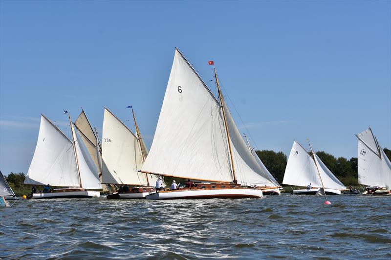 Classic River Cruiser fleet - Barton Regatta photo copyright Trish Barnes taken at Norfolk Punt Club and featuring the River Cruiser class