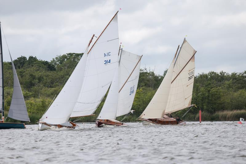 Saturday fleet A racing - River Cruiser Weekend on Barton Broad - photo © Robin Myerscough