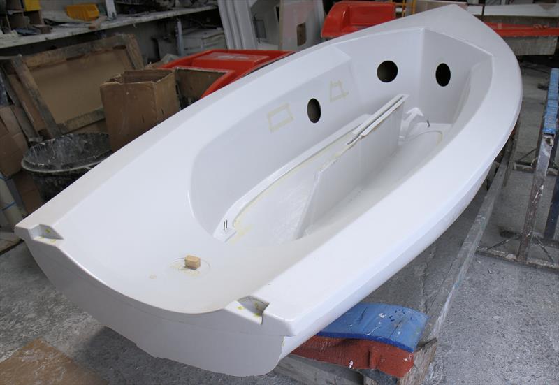 Rondar Firefly hull with the deck fitted - photo © Mark Jardine