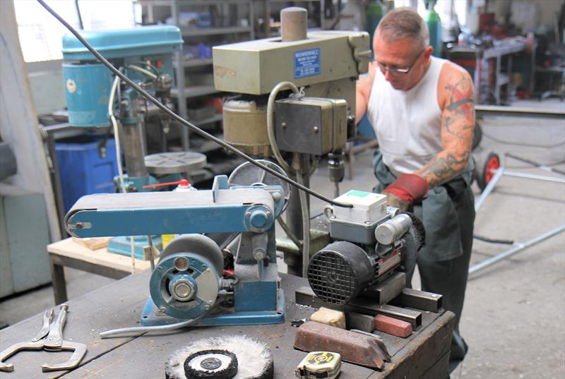 Machining bespoke fittings at Rondar photo copyright Mark Jardine taken at  and featuring the  class