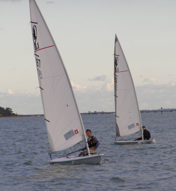 Greg Carey (197) leads after day 1 of the Rooster 8.1 National Championships photo copyright Rooster Sailing taken at Weston Sailing Club and featuring the Rooster 8.1 class