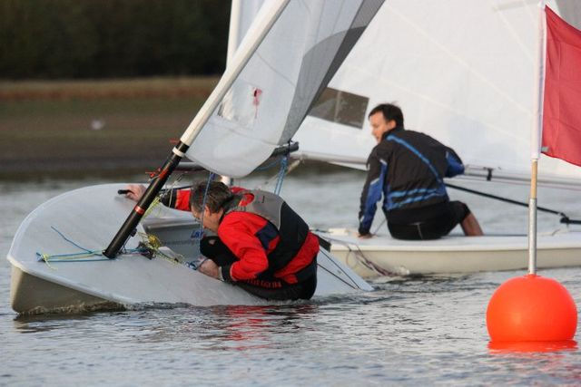 Testing conditions for the Rooster 8.1 nationals at Weir Wood photo copyright Captura Images taken at Weir Wood Sailing Club and featuring the Rooster 8.1 class