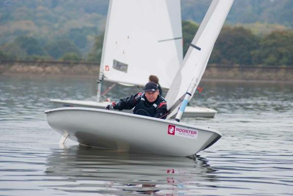 Light winds on day one of the Rooster 8.1 nationals at Weir Wood photo copyright Lönja Selter taken at Weir Wood Sailing Club and featuring the Rooster 8.1 class