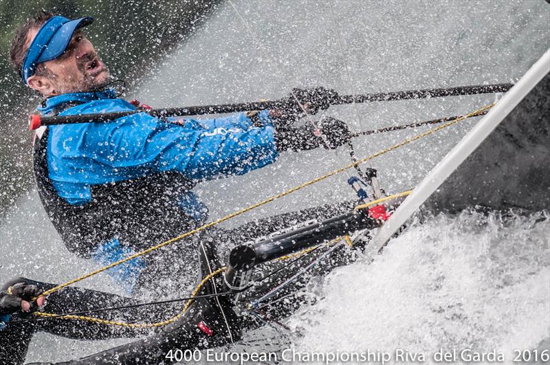 Steve & Sarah Cockerill during the 4000 Europeans on Lake Garda photo copyright Elena Giolai taken at Fraglia Vela Riva and featuring the  class