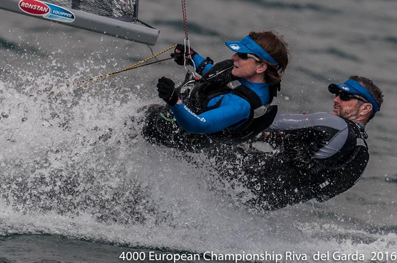 Steve & Sarah Cockerill during the 4000 Europeans on Lake Garda - photo © Elena Giolai