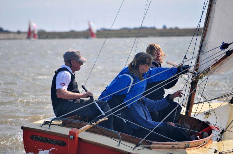 Mandarin, with Will Dallimore (grandson on the designer) - RBOD 90th Anniversary at Burnham Week 2022 day 4 photo copyright Alan Hanna taken at Burnham Sailing Club and featuring the Royal Burnham One Design class