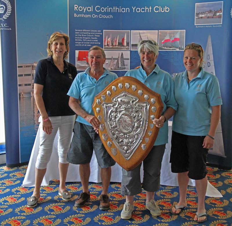 Annie Reid, Ant Law, Sue Law, Katie Cole win the Royal Corinthian One Design 80th Anniversary Regatta photo copyright Roger Mant taken at Royal Corinthian Yacht Club, Burnham and featuring the Royal Corinthian One Design class