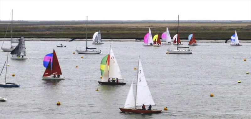 The start of the Bart's Bash 2016 event in Burnham photo copyright René Nel taken at Royal Corinthian Yacht Club, Burnham and featuring the Royal Corinthian One Design class