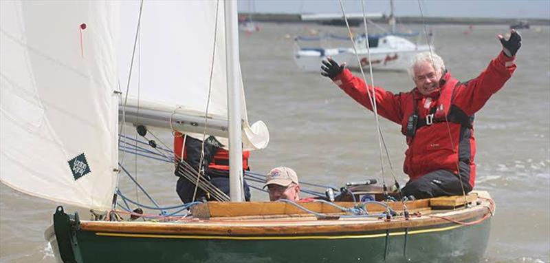 I was at least this much behind the line Officer! photo copyright Tammy Fisher taken at Royal Corinthian Yacht Club, Burnham and featuring the Royal Corinthian One Design class