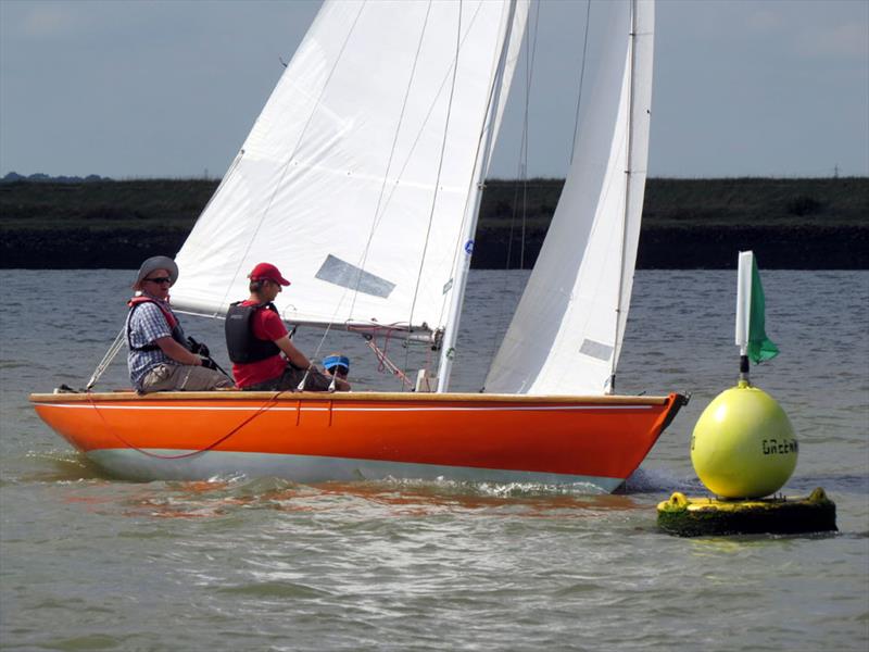 Cormorant, helmed by Steve Rands, in RCOD Early Summer Series Race 3 photo copyright George Winder taken at Royal Corinthian Yacht Club, Burnham and featuring the Royal Corinthian One Design class