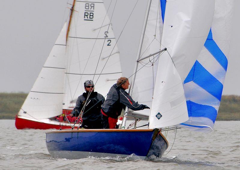Ian Simons in a RCOD on day 5 of Burnham Week photo copyright Alan Hanna taken at Royal Corinthian Yacht Club and featuring the Royal Corinthian One Design class