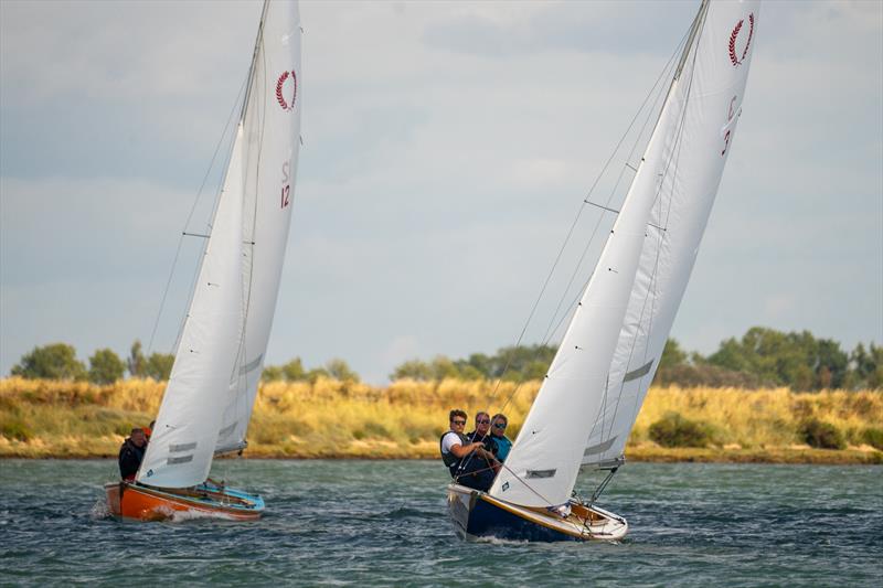 Royal Corinthian One Design sailing during Burnham Week 2023 photo copyright Petru Balau Sports Photography / sports.hub47.com taken at Royal Corinthian Yacht Club and featuring the Royal Corinthian One Design class