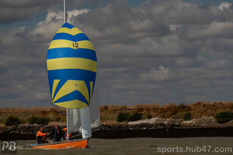 Justin Waples won the Bank Holiday Weekend at Burnham Week 2026 photo copyright Petru Balau Sports Photography / sports.hub47.com taken at Royal Corinthian Yacht Club and featuring the Royal Corinthian One Design class