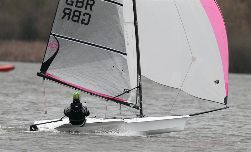 Greg Booth on Week 8 of the Tipsy Icicle Series at Leigh & Lowton photo copyright Paul Hargreaves taken at Leigh & Lowton Sailing Club and featuring the RS100 class