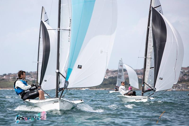 RS100 Europeans day 1 at the RS Games photo copyright Alex & David Irwin / www.sportography.tv taken at Weymouth & Portland Sailing Academy and featuring the RS100 class