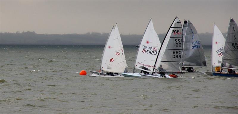 Brass Monkey Trophy Race at Leigh-on-Sea photo copyright Carol Charles taken at Leigh-on-Sea Sailing Club and featuring the RS100 class