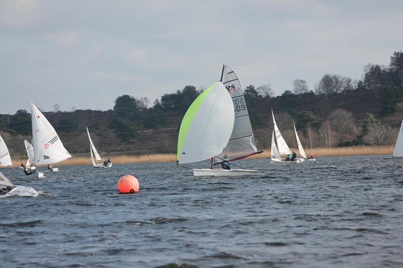 Trip round number 8 during the 2022 Frensham Frenzy photo copyright Frensham Pond Sailing Club taken at Frensham Pond Sailing Club and featuring the RS100 class