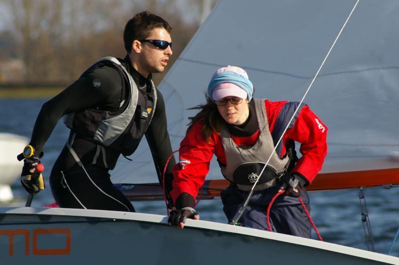 Island Barn RS200 open event winners David Jessop and Clare Michelmore photo copyright Jim Champ taken at Island Barn Reservoir Sailing Club and featuring the RS200 class