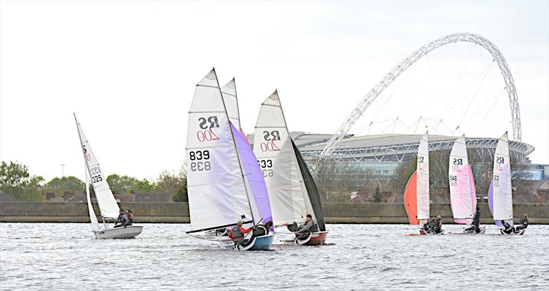 RS200s at Wembley photo copyright Julian Bradley taken at Wembley Sailing Club and featuring the RS200 class