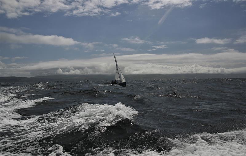 Leaving Peel in choppy seas (sailing from N. Ireland to the Isle of Man) photo copyright Simon McIlwaine taken at  and featuring the RS200 class