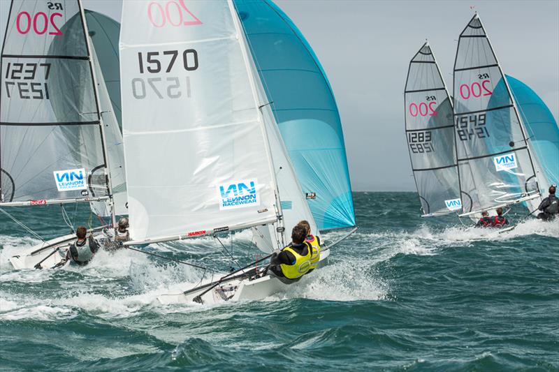 Volvo Noble Marine RS200 Nationals day 2 photo copyright Toby Adamson / ProAction FlyThrough taken at South Caernarvonshire Yacht Club and featuring the RS200 class