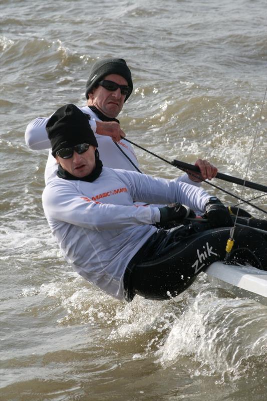 Nick Craig and Tom Pygall finish 2nd in the Endeavour Trophy photo copyright Sue Pelling taken at Royal Corinthian Yacht Club, Burnham and featuring the RS200 class